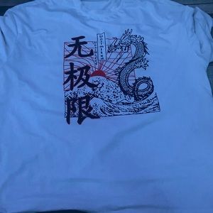 dragon with red sun T-shirt size large from Shein